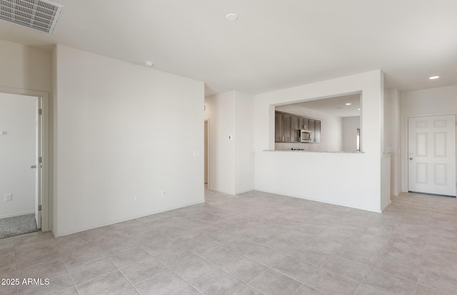 view of unfurnished living room