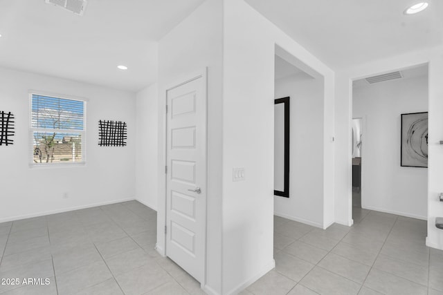 3309 E Malibu Dr, San Tan Valley, AZ 85143 - hall with recessed lighting, light tile patterned floors, and visible vents