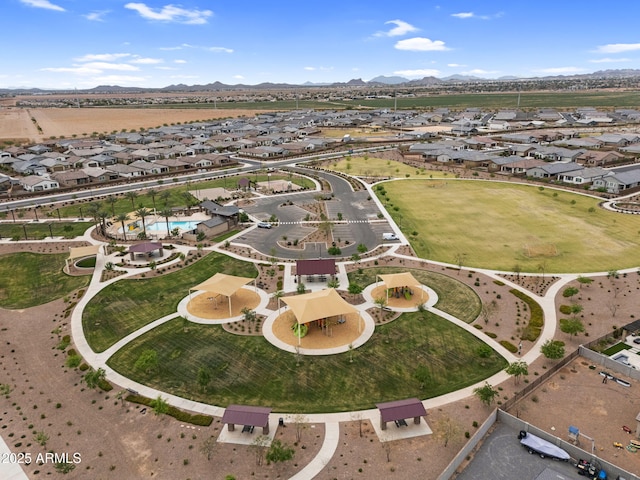 3309 E Malibu Dr, San Tan Valley, AZ 85143 - drone / aerial view featuring a mountain view and a residential view