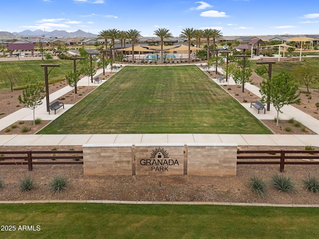 3309 E Malibu Dr, San Tan Valley, AZ 85143 - birds eye view of property with a mountain view