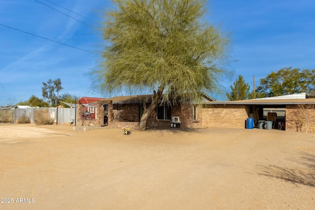 view of front of home