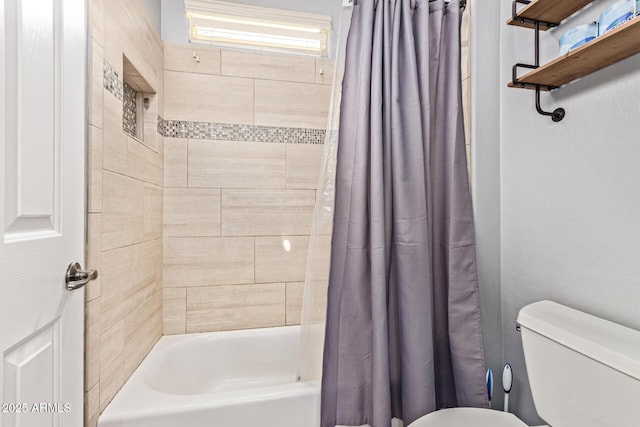 2045 E San Carlos Pl, Chandler, AZ 85249 - full bathroom with toilet and shower / bath combo with shower curtain