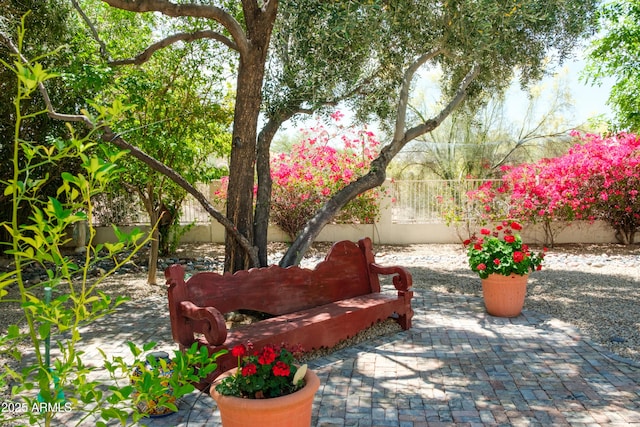 view of patio / terrace with a fenced backyard