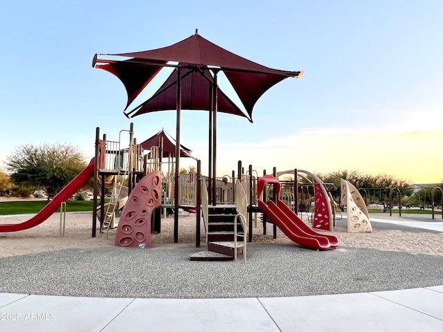 view of playground at dusk