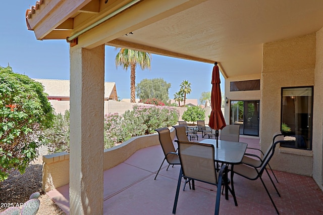 3928 N 151st Ave, Goodyear, AZ 85395 - view of patio / terrace featuring fence and outdoor dining area