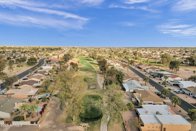 bird's eye view featuring a residential view