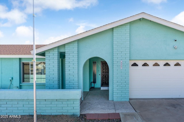 ranch-style house with a garage