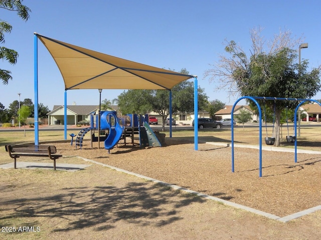 view of play area