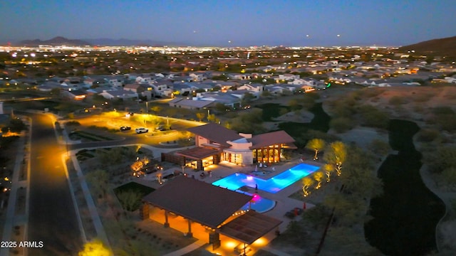 birds eye view of property