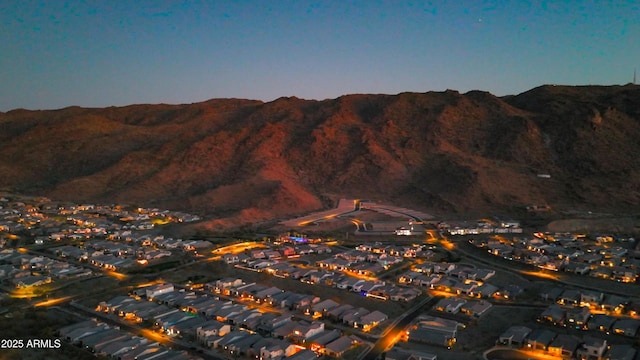 mountain view with a residential view