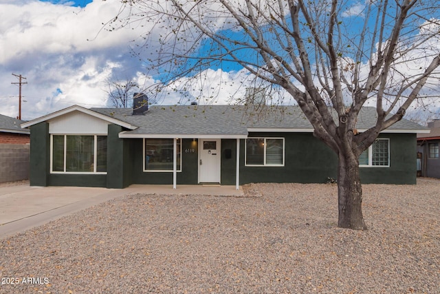 view of ranch-style home