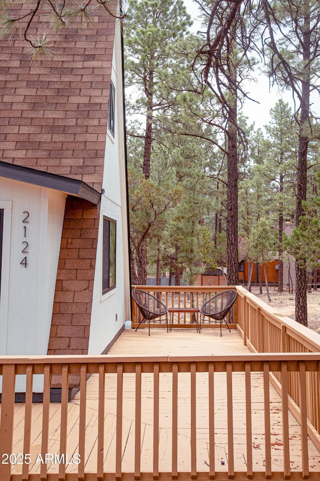 2124 Forest Park Dr, Overgaard, AZ 85933 - view of wooden deck