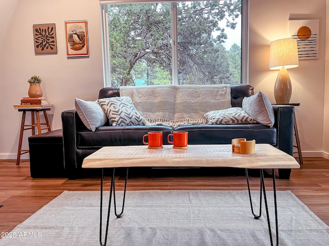 2124 Forest Park Dr, Overgaard, AZ 85933 - living room with baseboards and wood finished floors