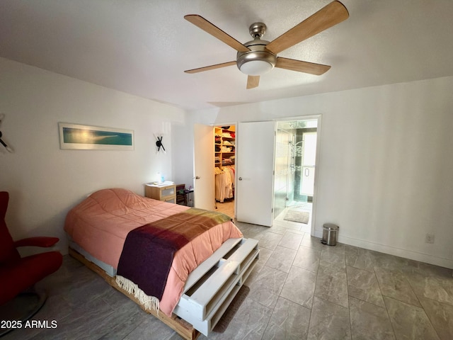 11035 N 37th St, Phoenix, AZ 85028 - bedroom featuring ceiling fan, a closet, and a spacious closet