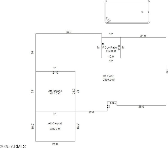 11035 N 37th St, Phoenix, AZ 85028 - view of layout