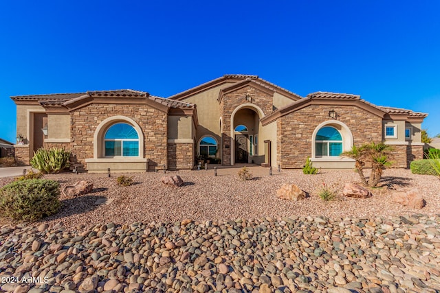 view of mediterranean / spanish house