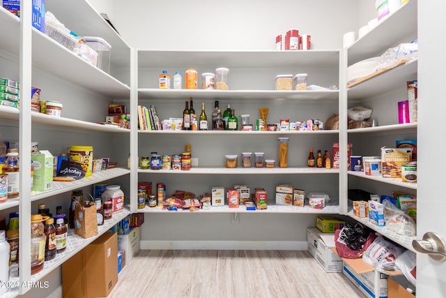 view of pantry