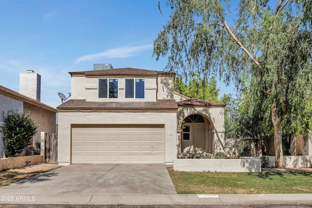 5122 W Mercury Way, Chandler, AZ 85226 - traditional-style house with concrete driveway, an attached garage, and stucco siding