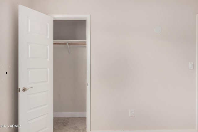 view of closet