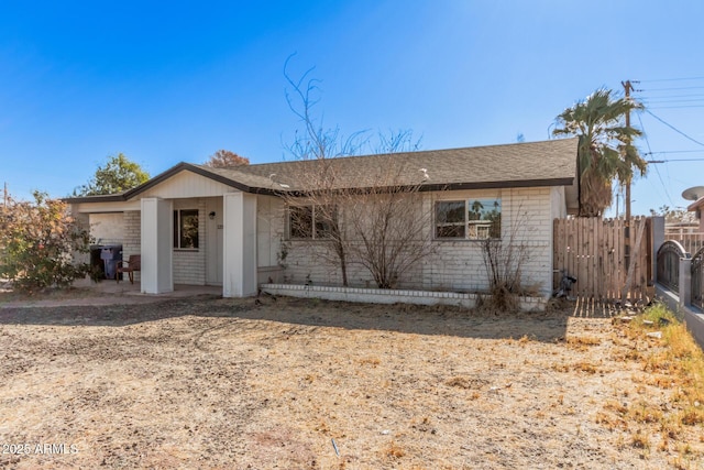 view of back of property