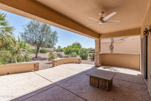 19225 N Tallowood Way, Surprise, AZ 85387 - view of patio / terrace with ceiling fan