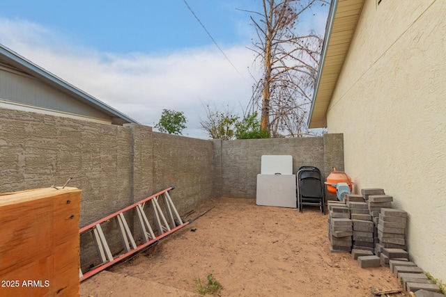 view of fenced backyard