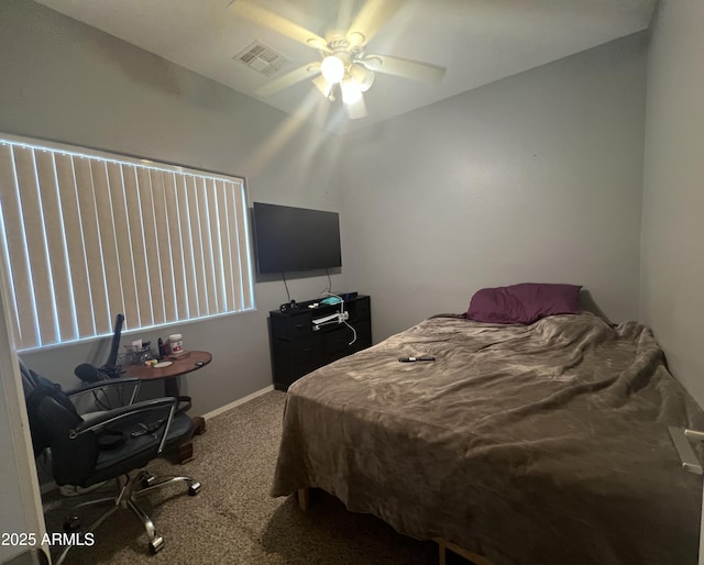 2311 E Hartford Ave Unit 38, Phoenix, AZ 85022 - carpeted bedroom with ceiling fan and baseboards