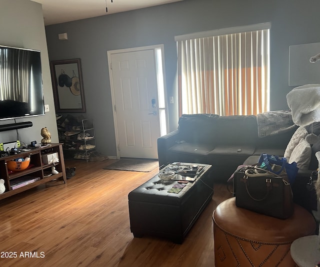 2311 E Hartford Ave Unit 38, Phoenix, AZ 85022 - living room with wood finished floors
