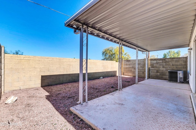 view of patio / terrace with cooling unit