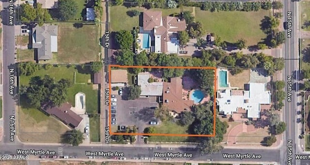1522 W Myrtle Ave, Phoenix, AZ 85021 - aerial overview of property's location