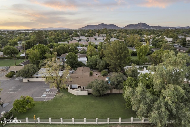 1522 W Myrtle Ave, Phoenix, AZ 85021 - aerial view at dusk of a mountain view
