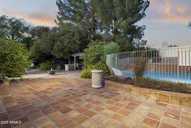 1522 W Myrtle Ave, Phoenix, AZ 85021 - view of patio / terrace featuring a gazebo and a fire pit