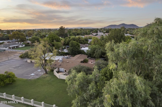 1522 W Myrtle Ave, Phoenix, AZ 85021 - aerial view at dusk of a mountain view