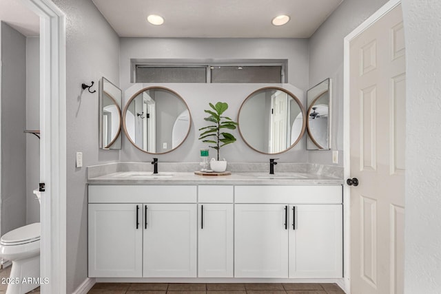 5302 W Poinsettia Dr, Glendale, AZ 85304 - full bath with double vanity and tile patterned flooring