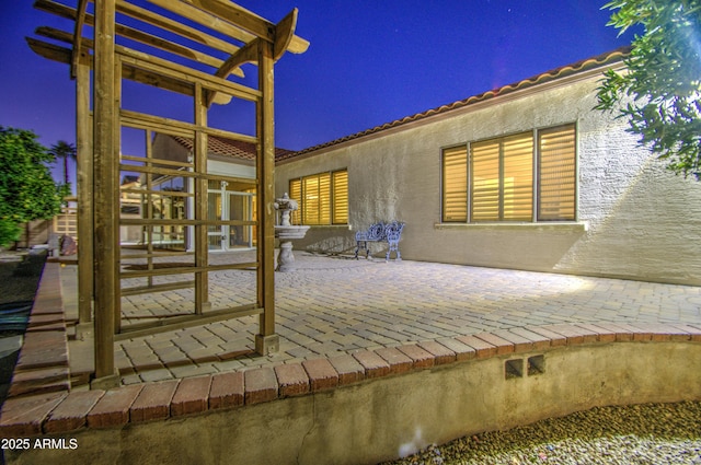 3753 E Ellis St, Mesa, AZ 85205 - view of patio at twilight