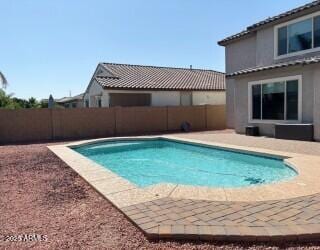 984 W Belmont Red Trl, San Tan Valley, AZ 85143 - view of pool featuring a fenced backyard and a patio area