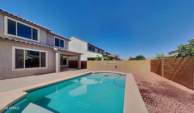 984 W Belmont Red Trl, San Tan Valley, AZ 85143 - view of swimming pool with a fenced backyard and a patio