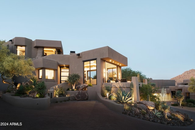 view of pueblo-style house