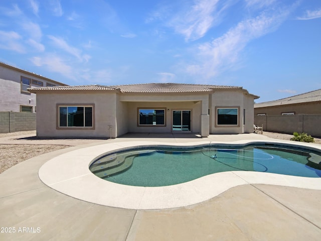 2971 N Rosewood Ave, Casa Grande, AZ 85122 - view of swimming pool featuring a fenced backyard and a patio area