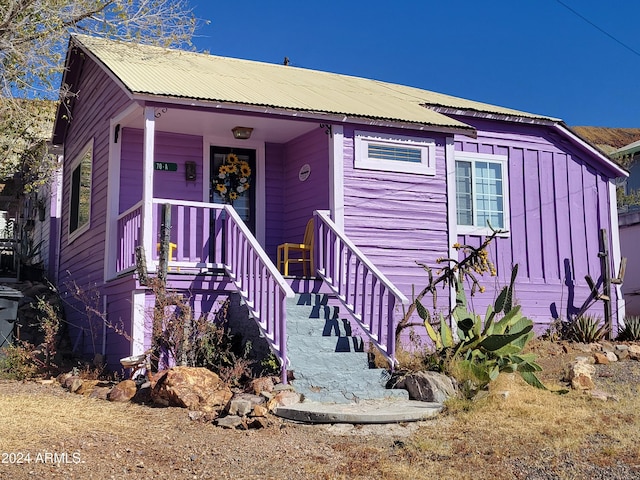 70 Pittsburg Ave, Bisbee, AZ 85603 - view of front of house featuring metal roof