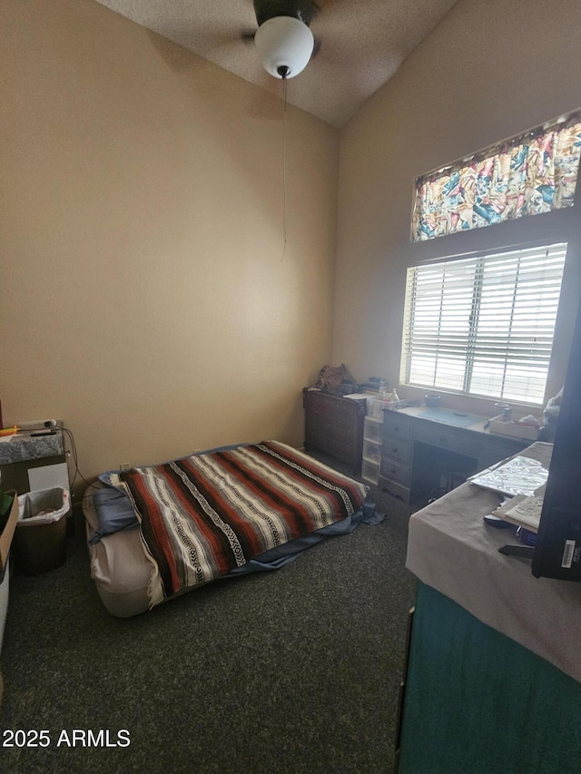 6036 W Mescal St, Glendale, AZ 85304 - bedroom featuring lofted ceiling, carpet, and ceiling fan