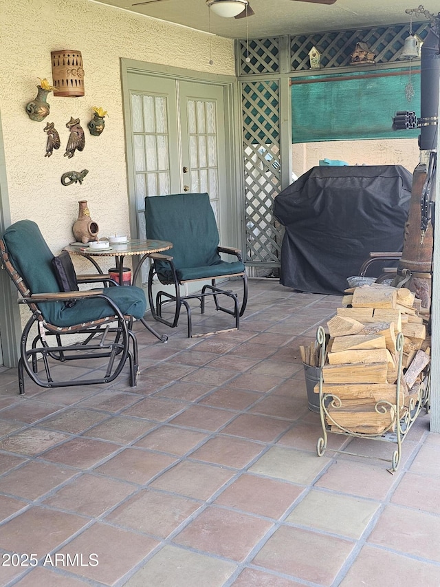 6036 W Mescal St, Glendale, AZ 85304 - view of patio / terrace featuring french doors