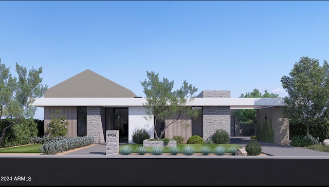 4704 N 40th Pl, Phoenix, AZ 85018 - contemporary home with stone siding