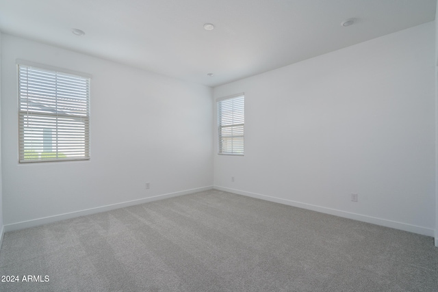 carpeted spare room with plenty of natural light