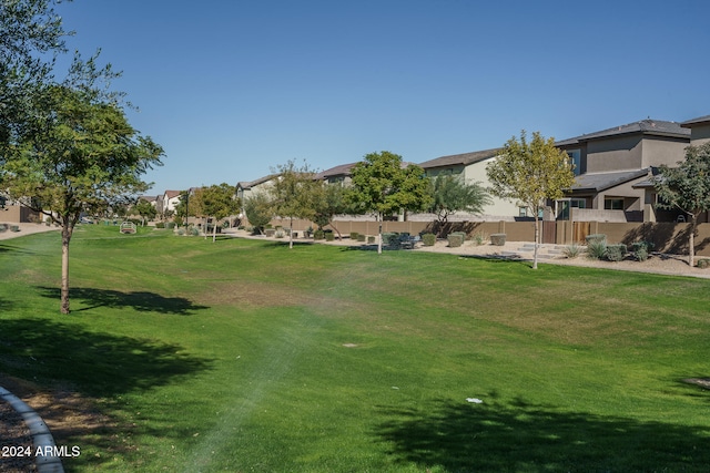 surrounding community featuring a yard