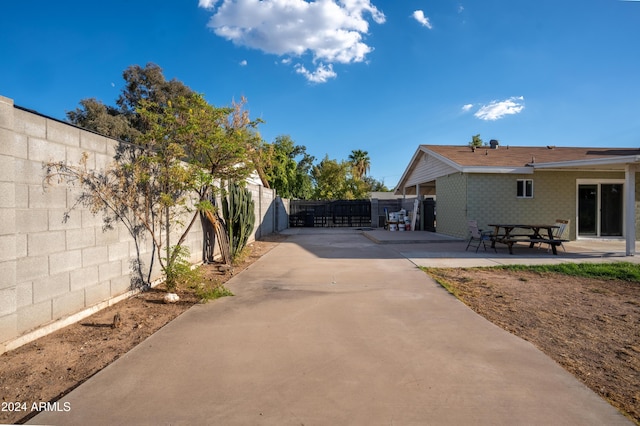 exterior space with a patio area