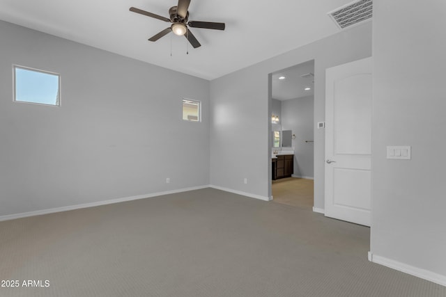 22788 E Orion Way, Queen Creek, AZ 85142 - unfurnished room with carpet flooring, a ceiling fan, and plenty of natural light