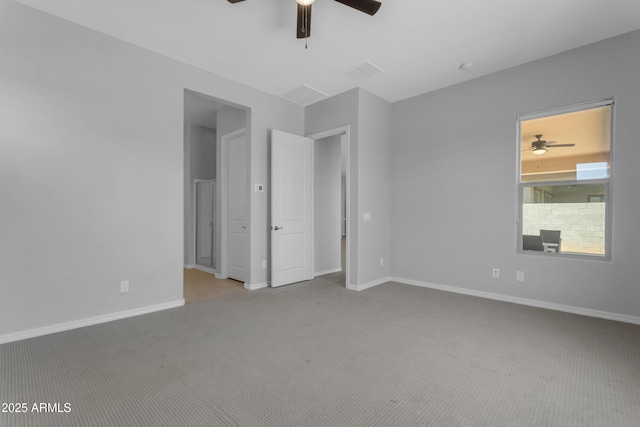 22788 E Orion Way, Queen Creek, AZ 85142 - unfurnished bedroom featuring carpet and ceiling fan