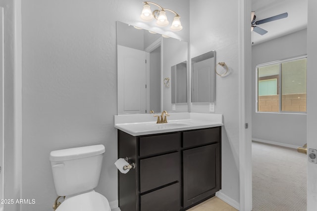 22788 E Orion Way, Queen Creek, AZ 85142 - bathroom featuring vanity and a ceiling fan