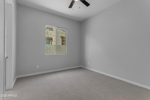 22788 E Orion Way, Queen Creek, AZ 85142 - carpeted spare room featuring a ceiling fan and baseboards